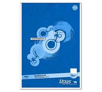 URSUS Basic 608742010 Bloc à lettre A4, 50 feuilles, 70 g/m², 9 mm, ligné