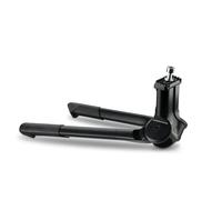 Ursus - Béquille Centrale Double Jumbo Evo - Black - 330 mm - Aluminium 100% - pour vélos E-Cargo, postaux, avec Sacs et sièges Enfants - Compatible 28" - Charge Max 80 kg - Fixation Centrale Robuste