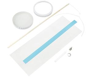 Ursus Blanco 6710000 Kit de Bricolage pour lanternes en Papier Transparent 20 x 15,3 cm, Vierge.