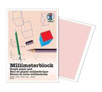 Ursus Bloc Papier Millimetré, Format A4, 80g/M2, 25 Feuilles