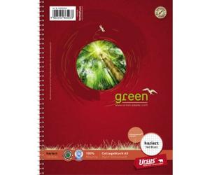 Ursus Classic Cahier spiralé 608592020 rouge DIN A5 quadrillé Nombre de pages: 160