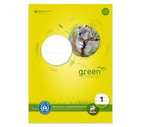 Ursus Green 040745001 Bloc de feuilles de travail LIN1 A4 50 feuilles 80g/qm 5/5/5mm ligné couleur