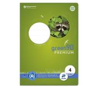 Ursus Green 040782004 Carnet de notes - LIN4, A4, 16 feuilles, 90 g, 10 mm de marge