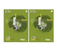URSUS Green 608570020 College Bloc - A4, 80 feuilles, 70 g/m², 5 mm, carreaux