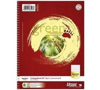 URSUS Green 608592020 Cahier à carreaux - A5, 160 feuilles, 70 g/m², 5 mm G