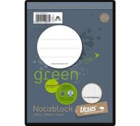 Ursus green Notizblock, kariert, A6, 70 g/m², 48 Blatt