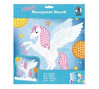 Ursus- Image mosaïque en Caoutchouc Mousse Pegasus avec Paillettes, Environ 25 x 27 cm, 8420015