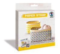 Ursus Kamihimo 74520003 - Ruban tressé Robuste Jaune env. 15 mm x 15 m Ruban de Bricolage en Corde de Papier collée pour tresser et bricoler