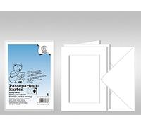 URSUS Lot de 10 cartes passe-partout A6 blanches avec enveloppe