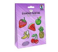 URSUS Diamond Painting Lot de 2 Feuilles d'autocollants Motif Fruits 15 x 10 cm, Cire, coloré