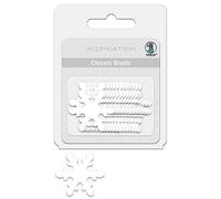 Ursus Ludwig Baehr- Ursus 74040022-Classic Brads, Flocons de Neige, Blanc, 26 pièces en Aluminium, Motif Pinces à Dessin, 74040022, Multicolore