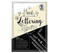 Ursus Papier pour Lettrage Manuel, mélange de Couleurs, Format A5, 200 + 210 g/m², 75 Feuilles de Carton de Couleur Blanc, crème et Noir, Base idéale pour Personnaliser des Lettres