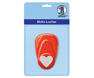 Ursus Perforatrice à Levier en Forme de cœur - Petit Format 16 mm, Rouge