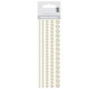 Ursus- Perles Autocollantes Rondes Blanches, 75010001, Blanc