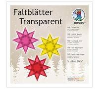 Ursus - Pliable Feuilles Papier Transparent, 14 x 14 cm