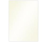Ursus Structure Pearl 1 Lot de 25 feuilles de papier cartonné coloré gaufré avec texture lin et effet perlé 220 g/m² Format Crème, DIN A4