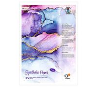 Ursus- Yupo-Lot de 25 Feuilles de Papier synthétique-Format A3-85 g/m² -Surface Lisse déchirure et à l'eau-Résistant à la lumière UV-Extrêmement résistant-100% Recyclable-Polyvalent, 16264000, Blanc