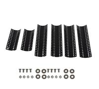 URSXODAWQ 2 Ensembles de Plaque de Chauffage en Porcelaine Universelle pour Grill, Bouclier Thermique réglable en Acier Inoxydable pour Brinkman Char Broil Nexgrill, pièces de Rechange pour