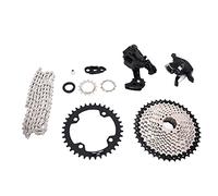 URSXODAWQ Ensemble de groupe pour VTT A7 1x10 vitesses, kit de dérailleur arrière et levier de vitesse 10 vitesses avec cassette 42T et plateau 36T pour les mises à niveau des VTT à un seul
