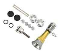 URSXODAWQ Équilibreur de Moulinet de pêche en Aluminium, Barre de butée pour Moulinet de pêche à Faire soi-même avec Une Bonne stabilité et Une Surface Lisse, Accessoire de Moulinet (Jaune)