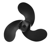 URSXODAWQ Hélice en ABS 7 1/4 x 6 pour Moteur Hors-Bord Tohatsu 2,5 CV et 3,5 CV, Remplacement Compatible pour 3,3 CV, Johnson, Evinrude, hélice de Bateau Noire, légère et Dur