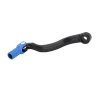 URSXODAWQ Levier de changement de vitesse pour motocross, levier de vitesses en alliage d’aluminium forgé CNC, levier de vitesses pliable et léger avec embout antidérapant, compatible avec (Bleue)