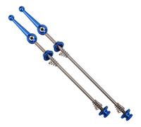 URSXODAWQ Levier de Roue à dégagement Rapide pour VTT, dégagement Rapide pour vélo en Alliage de Titane, Ensemble de Roues Pliantes légères et très résistantes avec Levier en Aluminium (Bleue)