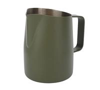 URSXODAWQ Pichet à mousse de lait, tasse à mousseur à lait en acier inoxydable avec bouche inclinée, pichet à vapeur de lait incassable de qualité alimentaire pour café au lait au chocolat, (450ML)