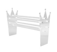 URSXODAWQ Porte-bandana en acrylique transparent, organisateur de bandanas pour femmes et adolescentes, présentoir à bijoux et accessoires pour cheveux avec 6 tiges, support de rangement gai