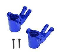 URSXODAWQ RC Car Front Steering Cup in Aluminum Alloy, Replacement for 1:6 Shredder Model, CNC - Machined Lightweight Steering Cup with Screws for RC Truck Upgrades (Bleu foncé)