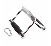 URSXODAWQ V - Handle Press Down Bar for Triceps Training, Stainless Steel + Rubber Grip V - Shaped Cable Attachment for Seated Row, Pulldown & Kickback, Compatible with All Home Gym Cable