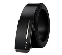 URTAODFE Ceinture automatique à cliquet en cuir pour homme, queue de ceinture invisible, ceinture en cuir, style sans effort (coffret cadeau inclus), 10, 125cm( Fit Waist 39in - 41in )