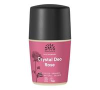 Urtekram Cream Crystal Deo Rose - 50 ml - Déodorant Naturel au Sel Minéral, Parfum de Rose Fraîche, Sans Alcool, Cosmétique Naturel Certifié, Vegan et Sans Aluminium