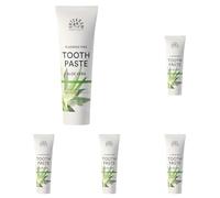 Urtekram Dentifrice à l'aloe vera sans fluorure, végétalien, biologique, ingrédients naturels, Urtekram Dental, 75 ml (lot de 5)