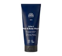 Urtekram - Men's Nettoyant 2en1, Cheveux & Corps pour homme, Avec extrait de ginseng & charbon de saule biologique - Rafraîchissant & Revitalisant - 200 ml - Végétalien, Biologique, Origine Naturelle