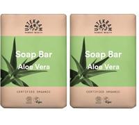 Urtekram Savon Solide Aloe Vera - 100g - Savon Naturel Doux à l'Aloe Vera Bio - 99,9% d'Ingrédients Naturels - Sans Huile de Palme - Hydratant - Vegan - Pour Tous Types de Peau (Lot de 2)