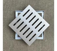 URUCHF Grilles de Drainage Grille de Drainage en métal, Protection Extra-Plate pour drains Anti-Feuilles, Grille de Drainage carrée, Grille de Protection en Acier Inoxydable pour Cour(12cmx12cm)