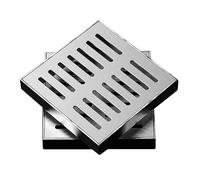 URUCHF Grilles de Drainage Grille de Drainage rectangulaire en Acier Inoxydable pour Jardin(30cmx30cm)