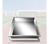 URUCHF Plaque d'égout Couvercle De Regard Carré Dissimulé (Hauteur 12 Cm), pour Plantation De Pelouse, pour Autoroutes Urbaines, Jardins Et Ceintures Vertes(70cm x 70cm x 12cm)