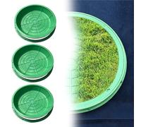 URUCHF Plaque d'égout Couvercle De Regard D'égout Affleurant, Couvercle De Fosse Septique Rond Et Robuste, Couvercle Décoratif pour Réservoir D'eaux Usées(3 PCS,Dia 50cm)