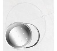 URUCHF Plaque d'égout Couvercle De Regard Rond Invisible De 30, 40, 50, 60, 70 Ou 85 Cm De Diamètre, Couvercle D'égout en Acier Inoxydable pour Ceinture Verte(Dia 51cm)