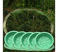 URUCHF Plaque d'égout Couvercles De Regard De Jardin De 40, 50, 60, 70 Ou 80 Cm De Diamètre, Couvercles De Trou Circulaires en Résine Verte pour Patio/Ceinture(5 PCS,Dia 80cm)