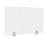 URUCHF translucide Bureau Panneau Panneau De Séparation en PVC pour Salle D'examen/bibliothèque, Plan De Travail avec Pinces, Panneau De Table, Panneau De Séparation De(C,L H 50CM x 50CM)