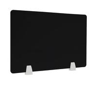 URUCHF translucide Bureau Panneau Panneau De Séparation en PVC pour Salle D'examen/bibliothèque, Plan De Travail avec Pinces, Panneau De Table, Panneau De Séparation De(A,L H 110CM x 40CM)