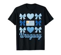 Uruguay Girl Coquette Bow Hispanic Heritage T-Shirt