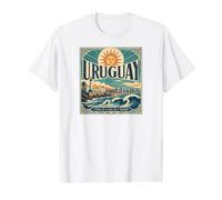 Uruguay Terre de plages, Soleil et Tradition T-Shirt Graphique avec Valeur, Homme, Blanc, L