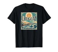 Uruguay Terre de plages, Soleil et Tradition T-Shirt Graphique avec Valeur, Homme, Noir, L