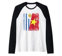 Uruguay Vietnam Demi Drapeau Uruguayen Vietnamien Histoire Manche Raglan