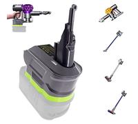 URUN Adaptateur 2 en 1 V7/8 pour batterie au lithium Ryobi 18 V convertit en batterie d'aspirateur à main Dyson V7/8 Compatible avec V7/8 Animal V7/8 Absolute V7/8 Motorhead Pro V7/8
