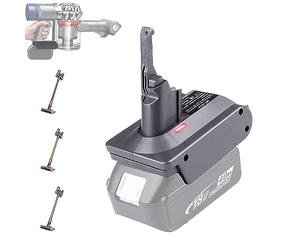 URUN 【Mise à niveau】 Adaptateur de batterie 2 en 1 V7/8 pour batterie Makita 18 V convertit en batterie d'aspirateur à main Dyson V7/8 Compatible avec V7/8 Animal V7/8 Absolute V7/8 Motorhead Pro